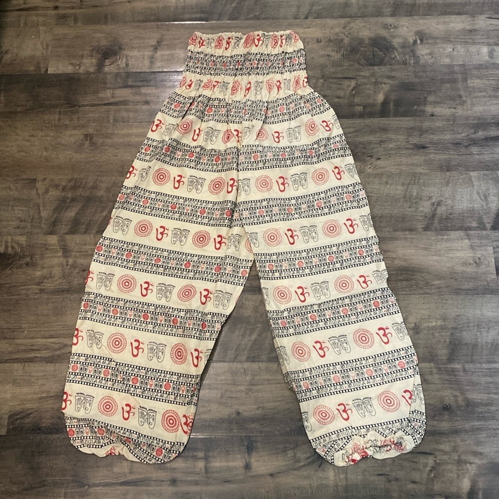 100% cotton Imported India Boho Harem leg pants/ jumpsuit